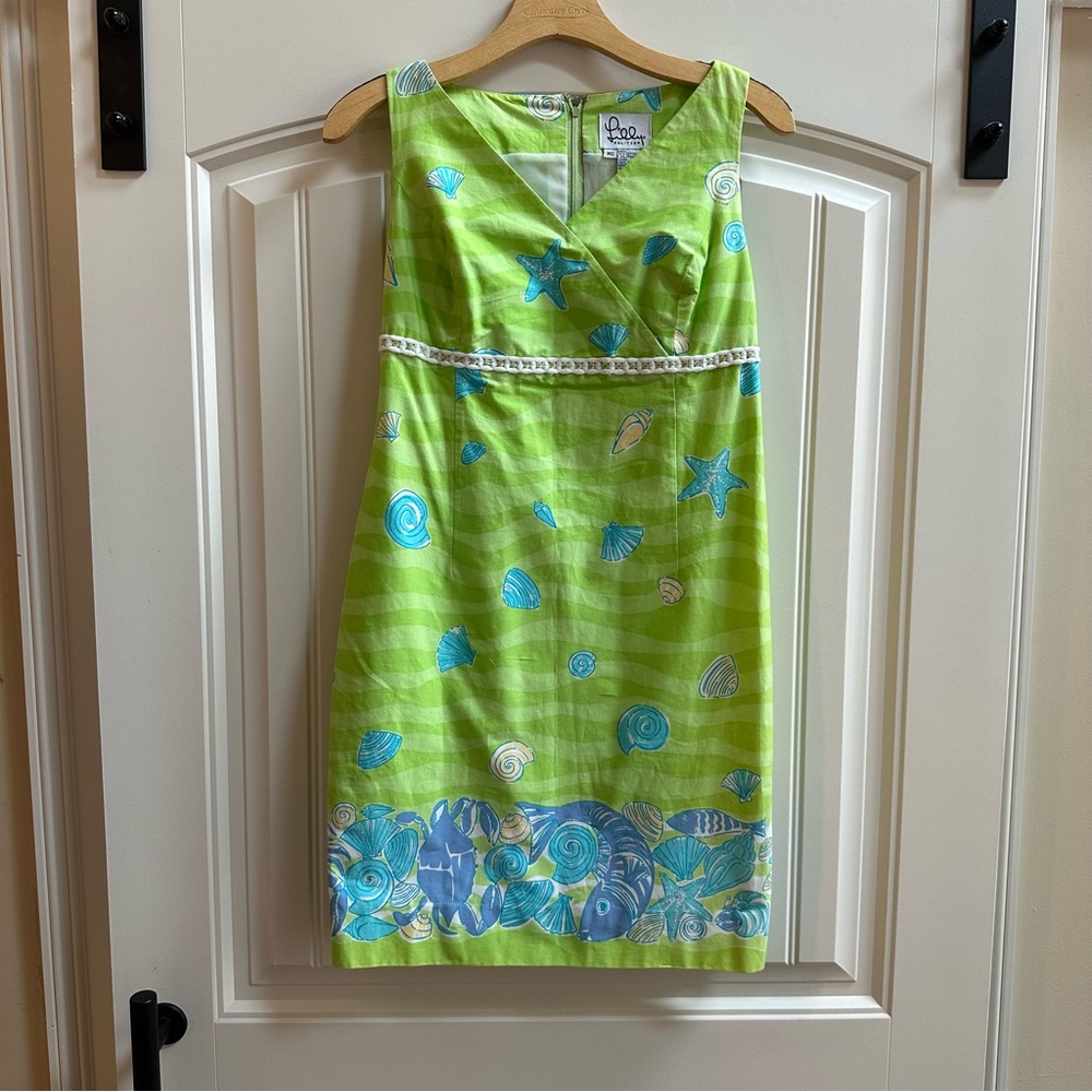 Lilly Pulitzer Maternity Dress Fish | Sea Shells | Crabs Tropical  Small